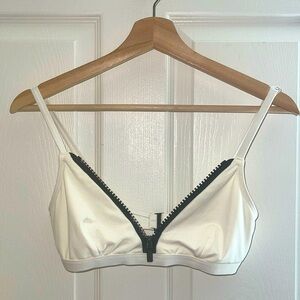 Michael Kors Zip Front Bikini Top